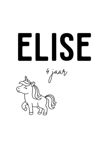 Sticker met Unicorn 10x