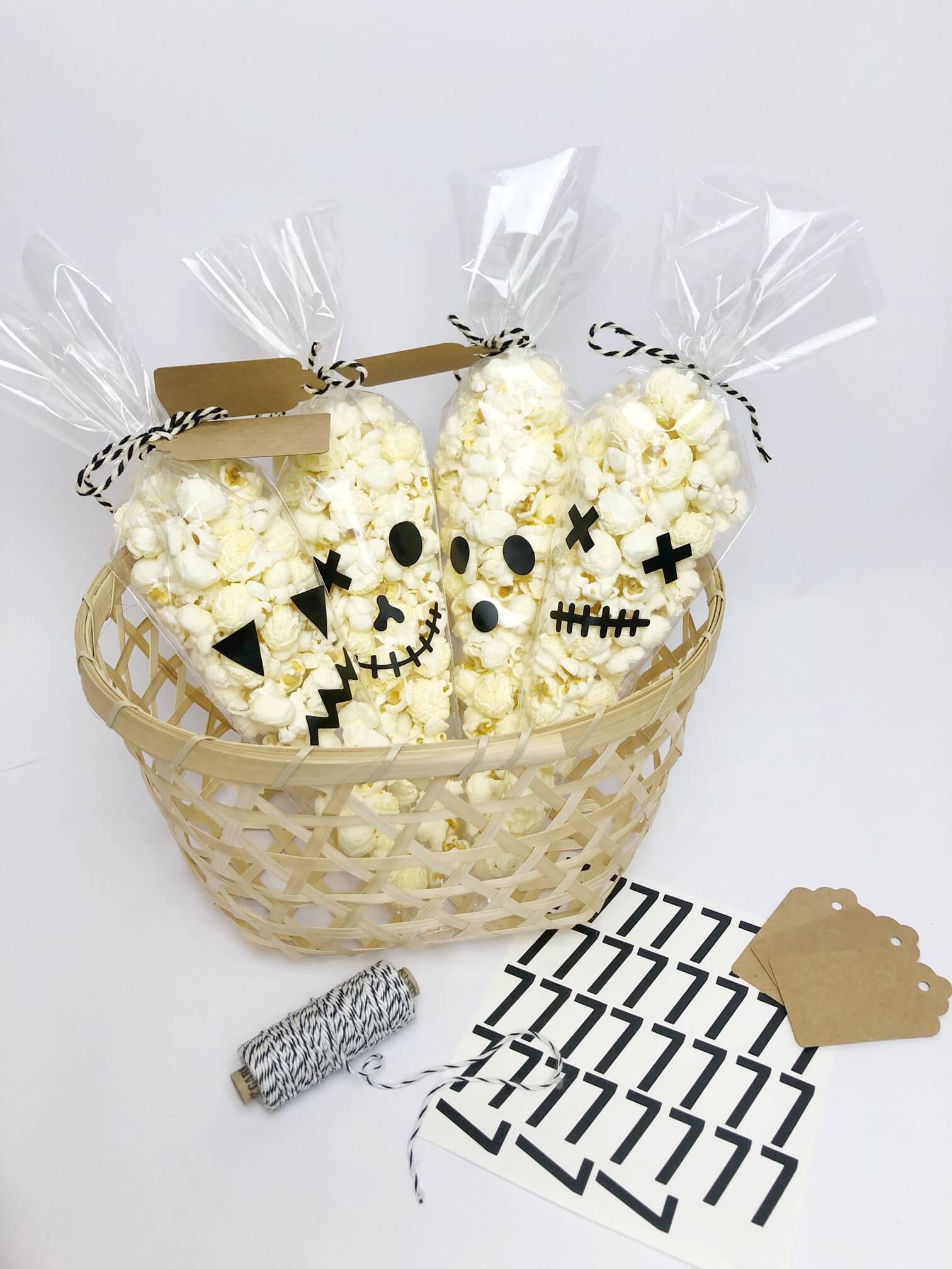popcorn traktatie in zak