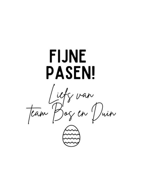 Sticker met naam  Fijne Pasen 10x