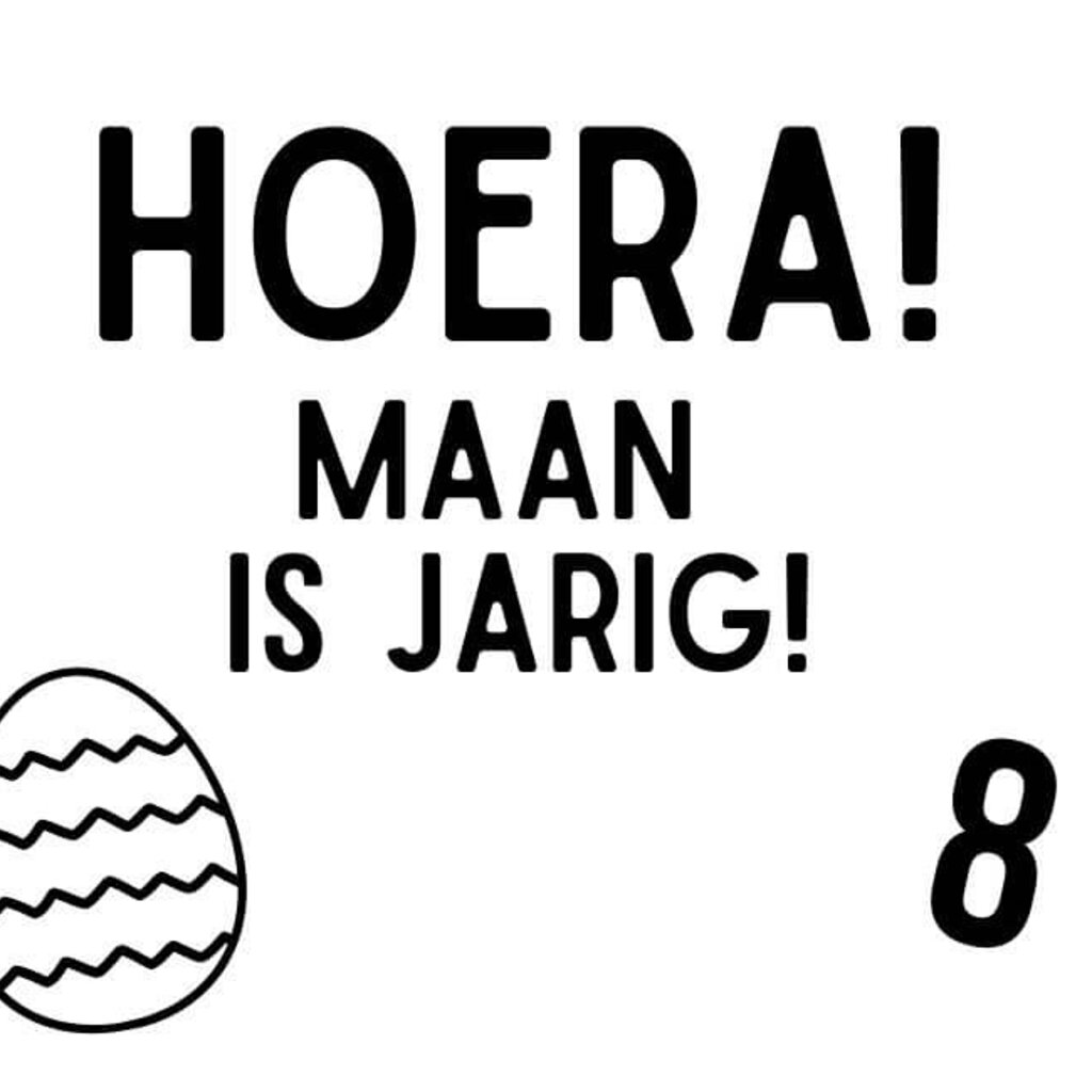 Sticker met naam  Paasei 10x