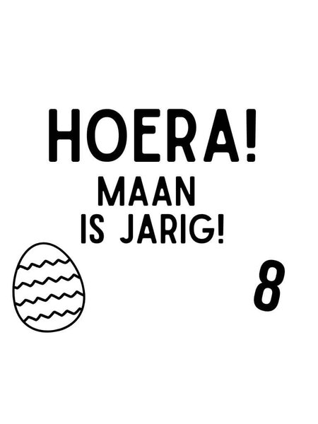 Sticker met naam  Paasei 10x