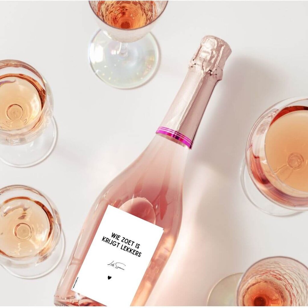 Wijnetiketten Sint (3x)