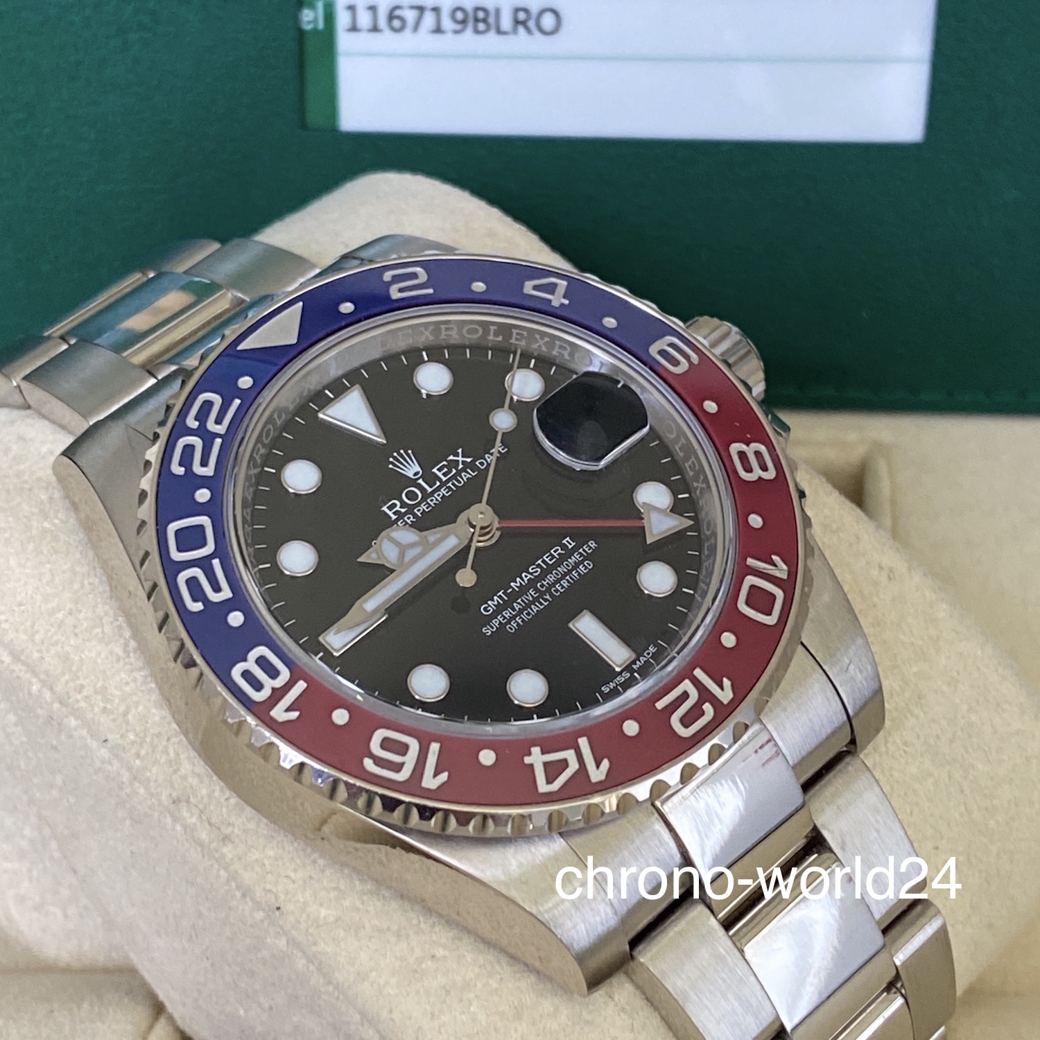 Rolex Gmt Master Ii 116719blro Pepsi Lc100 2015 B P Top