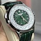 Patek Philippe World Time Flyback Chronograph 5930P-001, green, 2021, Platin, grün, unworn