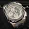 Audemars Piguet Royal Oak Offshore BarrichelIo II, Ltd 150 pcs, blue skeleton dial, 2009, Platinum, TOP, Box& Papers