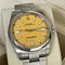 Rolex Oyster Perpetual 124300 gelb, yellow, unpolished, 41, B&P, 2021, unpoliert