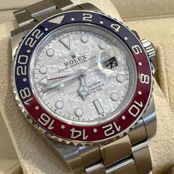 Rolex GMT-Master II 126719BLRO Meteorite, 2021,  unpolished, TOP, unpoliert