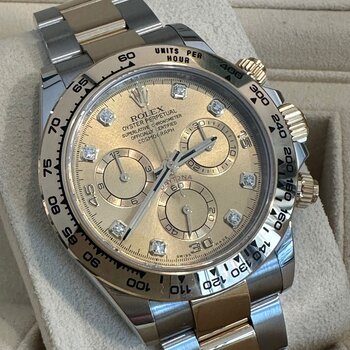 Rolex Daytona 116503 diamond, Eu, champagne, Box&Papers