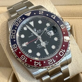 Rolex GMT-Master II 126710BLRO Pepsi, TOP, unpolished