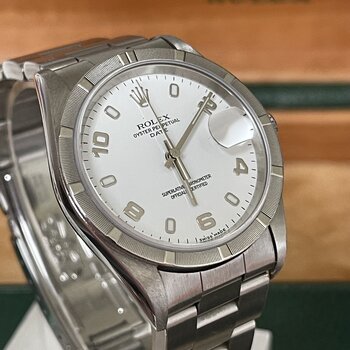 Rolex Date 15210, 2001, Box & Papiere, new Rolex Service 2021, Eu, TOP