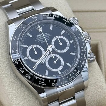 Rolex Daytona Ref.126500LN, 2024, unpoliert, TOP, schwarz,  black,