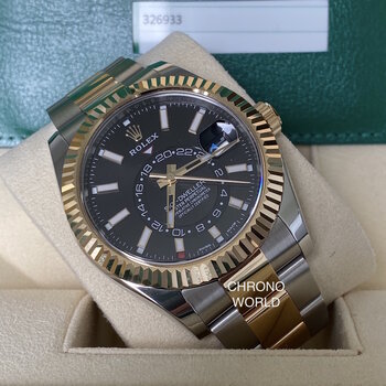 Rolex Sky-Dweller 326933, LC100, 2017, + Rolex Service in 2024, Box&Papers TOP