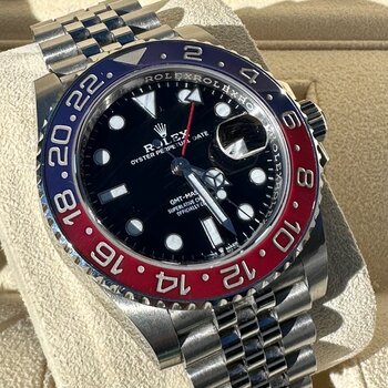 Rolex GMT-Master II 126710BLRO Pepsi, LC 100, 2021, TOP