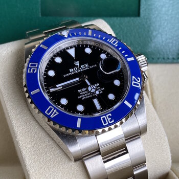 Rolex Submariner Date 126619LB new card, blau, blue, 2022, Eu, unworn