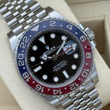 Rolex GMT-Master II 126710BLRO Pepsi, LC 100, 2021, TOP