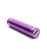 Metalen Mini Powerbank 2600 mAh - Paars