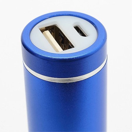 Metalen Mini Powerbank 2600 mAh - Blauw