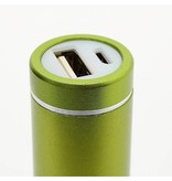 Metalen Mini Powerbank 2600 mAh - Groen