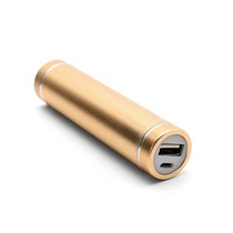 Metalen Mini Powerbank 2600 mAh - Goud