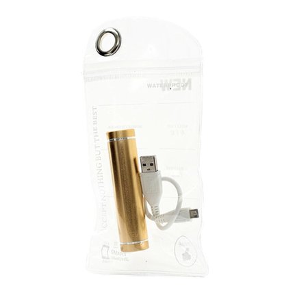 Metalen Mini Powerbank 2600 mAh - Goud