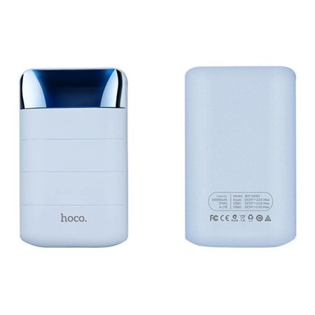 HOCO HOCO Domon Powerbank Dual USB 10000 mAh - Wit / Blauw