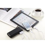 Cager Cager Lederen Powerbank 12000 mAh - Zwart