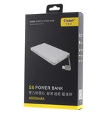 Cager CAGER Ultraslim 4000 mAh 1.5A Powerbank - Wit