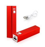 Mini Powerbank 2600 mAh - Rood