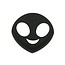 Zwarte Alien Emoji Powerbank 3600 mAh