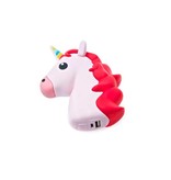 Unicorn Emoji Powerbank 3600 mAh - Roze / Rood