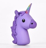 Unicorn Emoji Powerbank 3600 mAh - Paars