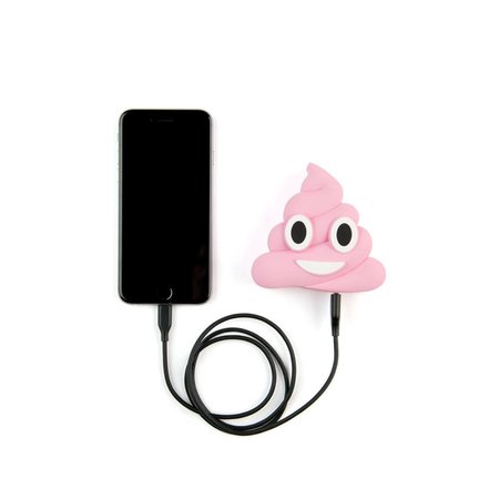 Lachende Drol Emoji Powerbank 3600 mAh - Roze