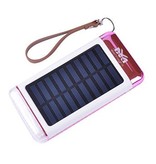 Solar Powerbank 5500 mAh - Roze