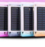 Solar Powerbank 5500 mAh - Roze