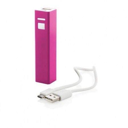 Mini Powerbank 2600 mAh - Roze