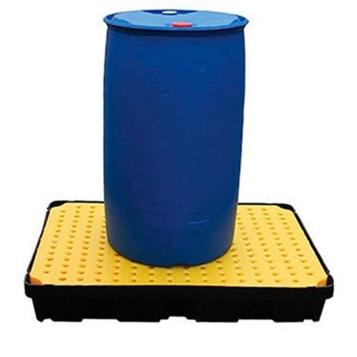 Bac de rétention plastique 1200x800x175mm , avec caillebotis - 100 Litres