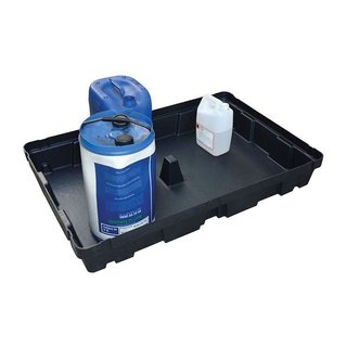 Bac de rétention plastique 1200x800x175, sans caillebotis - 100 Litres