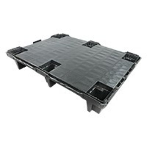 Demi-palette plastique pleine 800x600x130mm - 350 kg