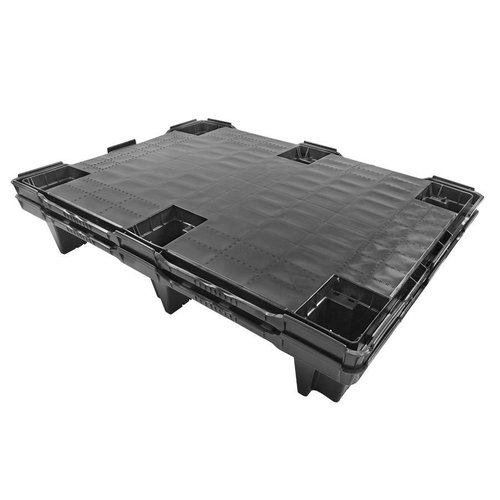Demi-palette plastique pleine 800x600x130mm - 350 kg