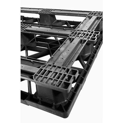 Palette plastique pour export, emboîtable, de dimensions 120x100