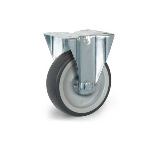 Roulette fixe PP/TPR Ø 100 mm, roulement à billes - 100 kg