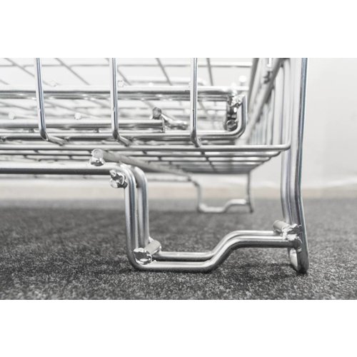 Conteneur grillagé 800x600x700mm - Galvanisé, pliable