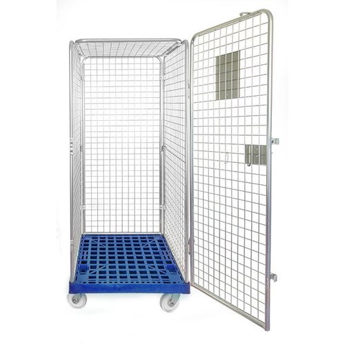 Roll conteneur antivol 5 côtés 810x720x1800 mm - Base plastique