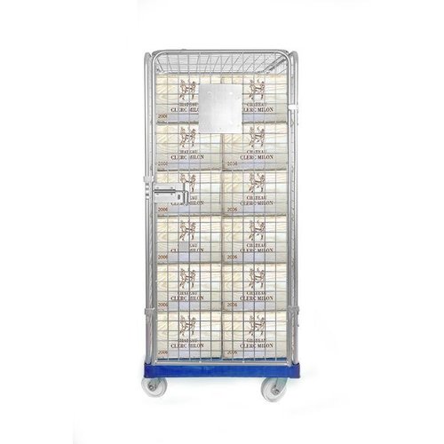 Roll conteneur antivol 5 côtés 810x720x1800 mm - Base plastique