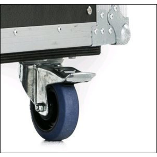 Roulette pivotante à frein PA/Caoutchouc Ø 100 mm - 160 kg