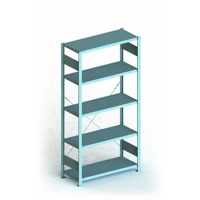 Rayonnage métallique 1000x500x2000mm, 5 niveaux