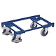 Plateau roulant porte bacs 600 x 400 en acier, charge 250 kg