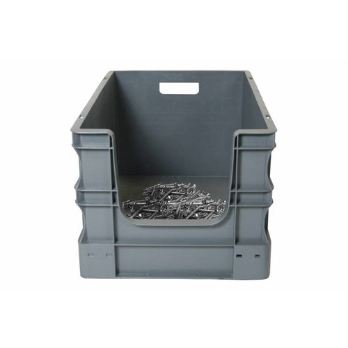 Bac norme Europe 600x400x330mm - 65 L, Ouverture frontale