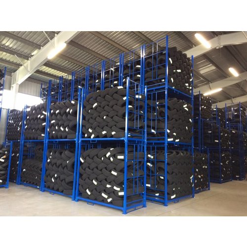 Rack à pneus de voitures - 2395x1250x2205mm - Pliable, Empilable - HAUT