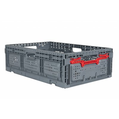 Bac pliant en plastique 600x400x185mm - ajouré